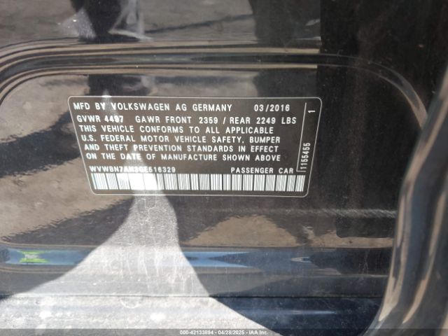 WVWBN7AN3GE516329 Volkswagen Cc 2.0t R-line