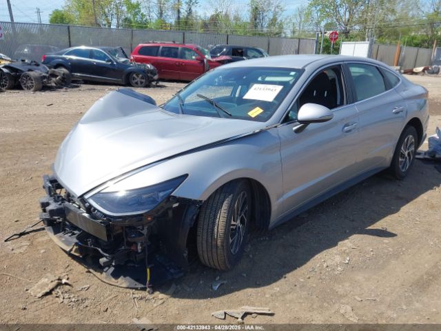 KMHL24JJ6PA060242 Hyundai Sonata Hybrid Blue
