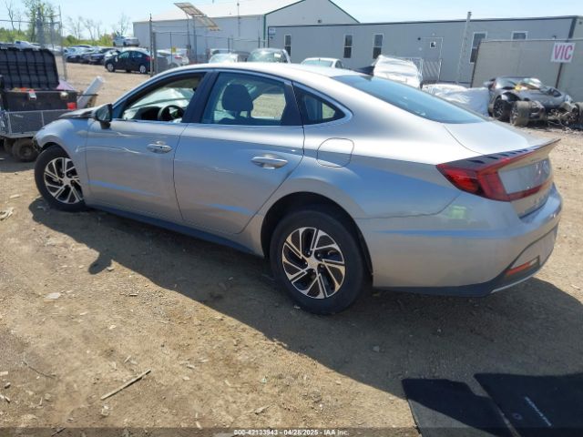 KMHL24JJ6PA060242 Hyundai Sonata Hybrid Blue