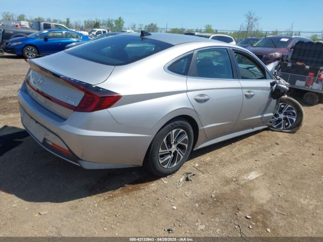 KMHL24JJ6PA060242 Hyundai Sonata Hybrid Blue