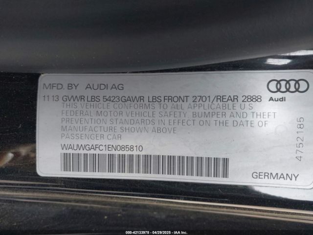 2014 AUDI A7 WAUWGAFC1EN085810 Photo 8