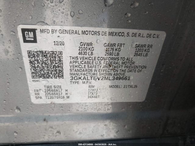 2021 GMC TERRAIN 3GKALTEV2ML349661 Photo 8