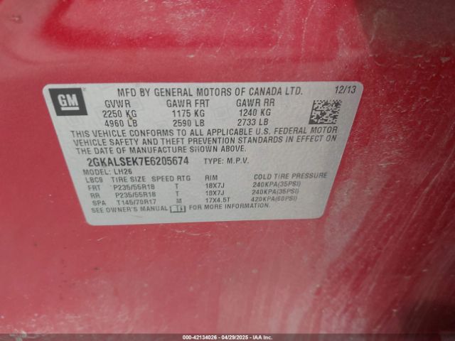 2GKALSEK7E6205674 GMC Terrain Slt-1
