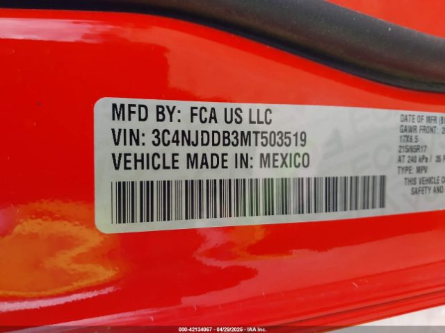 2021 JEEP COMPASS 3C4NJDDB3MT503519 Photo 8