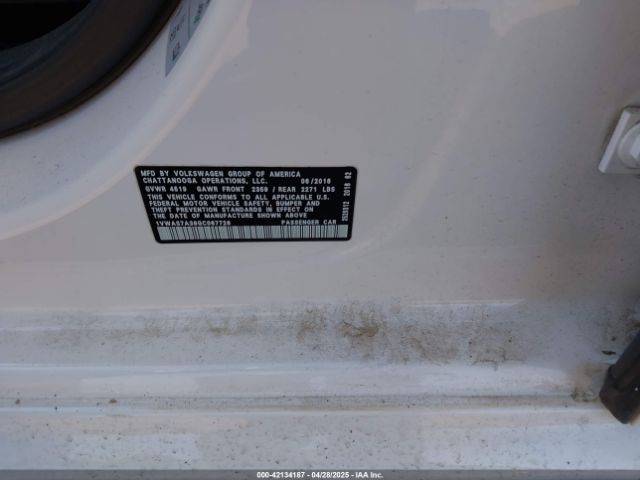 1VWAS7A38GC067726 Volkswagen Passat 1.8t S