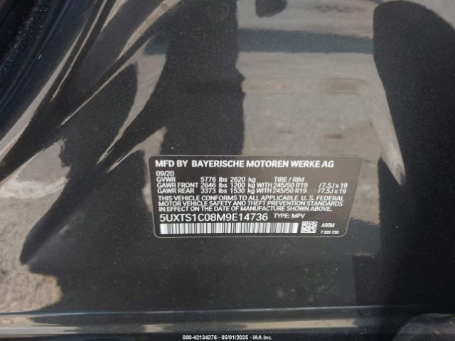 2021 BMW X3 PHEV 5UXTS1C08M9E14736 Photo 8