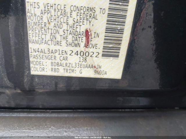 1N4AL3AP1EN240022 Nissan Altima 2.5 S