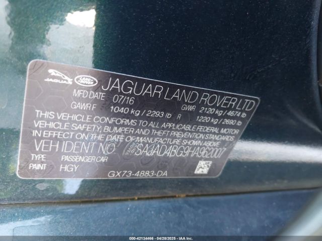 2017 JAGUAR XE SAJAD4BG9HA962007 Photo 8