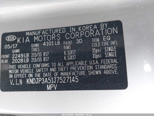 KNDJP3A51J7527145 KIA g