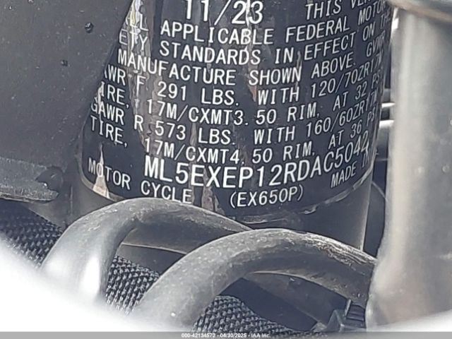 2024 KAWASAKI EX650 ML5EXEP12RDAC5042 Photo 9