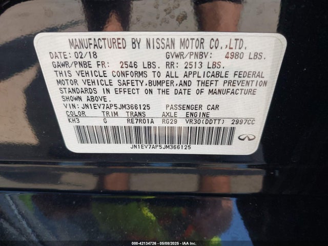 Infiniti 2018 2018 JN1EV7AP5JM366125 Image 9