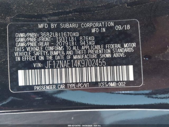 2019 TOYOTA 86 JF1ZNAE14K9702455 Photo 8