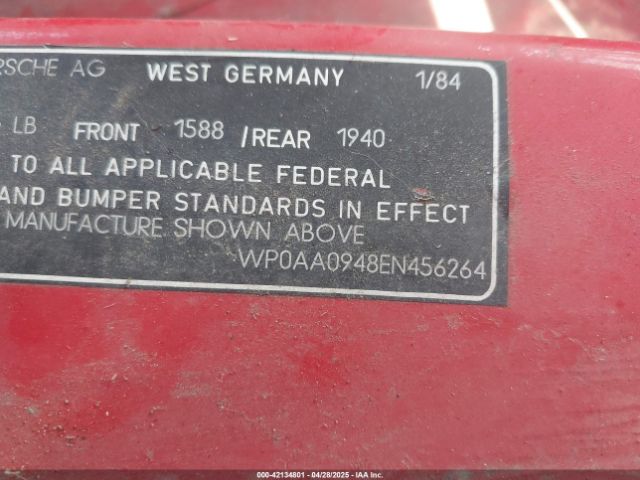 1984 PORSCHE 944 WP0AA0948EN456264 Photo 8