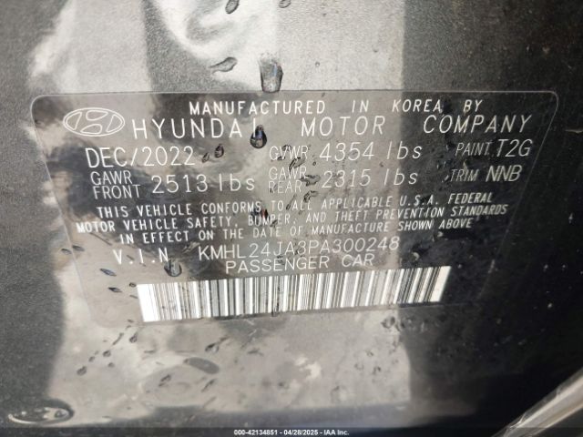 KMHL24JA3PA300248 Hyundai SONATA SE