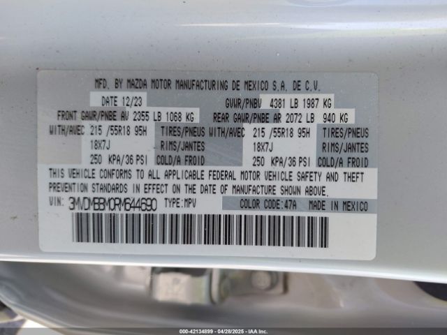3MVDMBBM0RM644690 Mazda Cx-30 2.5 S Select Sport