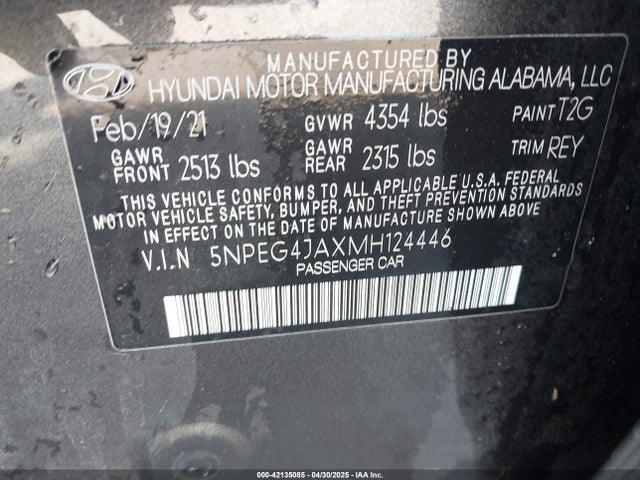 Hyundai SONATA SE 2021 5NPEG4JAXMH124446 Image 9