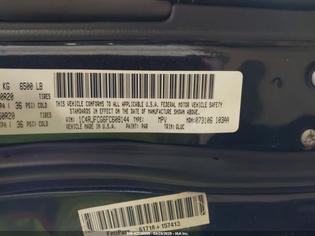 2015 JEEP GRAND CHEROKEE 1C4RJFCG6FC608144 Photo 8