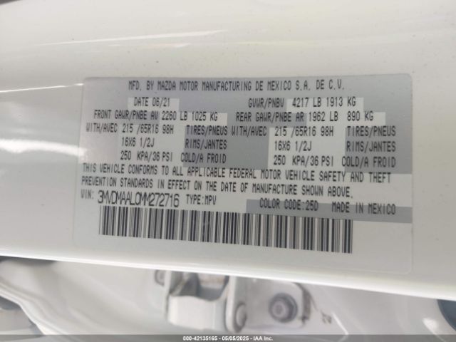 3MVDMAAL0MM272716 Mazda Cx-30 2.5 S