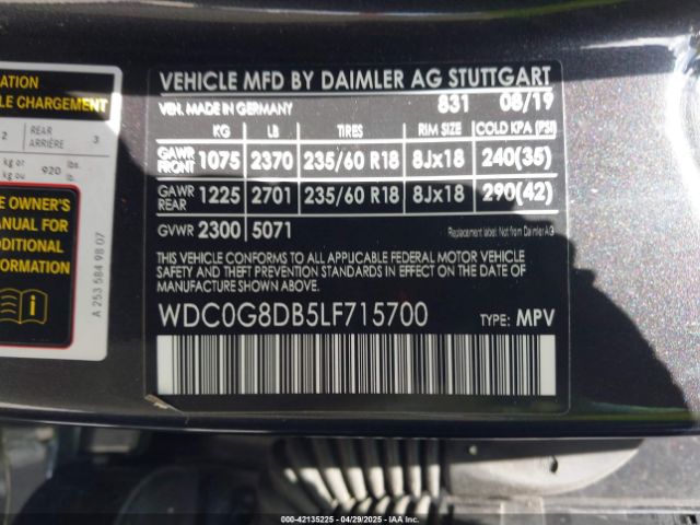 WDC0G8DB5LF715700 Mercedes-Benz GLC 300