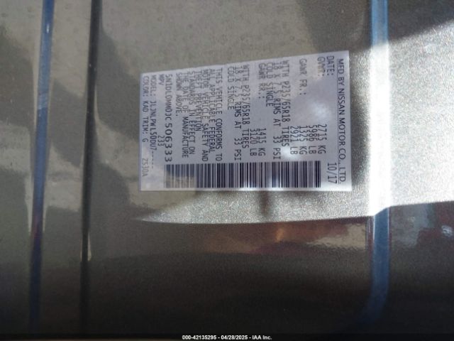 5N1DL0MM0JC506333 Infiniti QX60