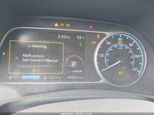 1N4BZ1CP6LC304083 Nissan Leaf Sv Plus 62 Kwh