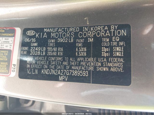 KNDJN2A27G7389593 KIA Soul