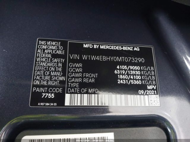 W1W4EBHY0MT073290 Mercedes-Benz Sprinter 2500 Standard Roof V6