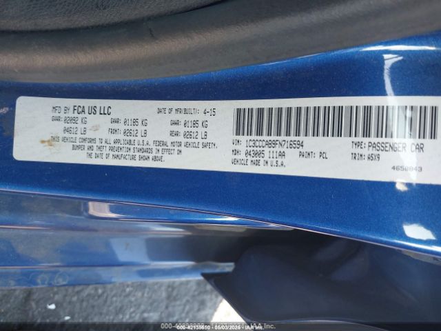 2015 CHRYSLER 200 1C3CCCAB9FN716594 Photo 8