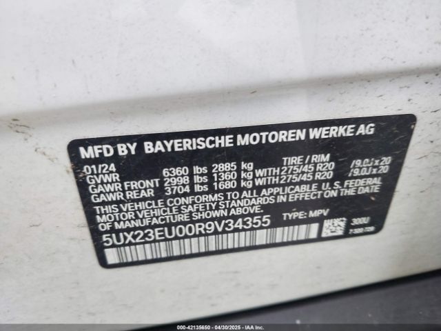 2024 BMW X5 5UX23EU00R9V34355 Photo 8
