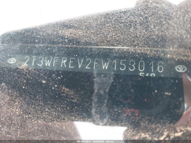 2T3WFREV2FW153016 Toyota Rav4 Xle