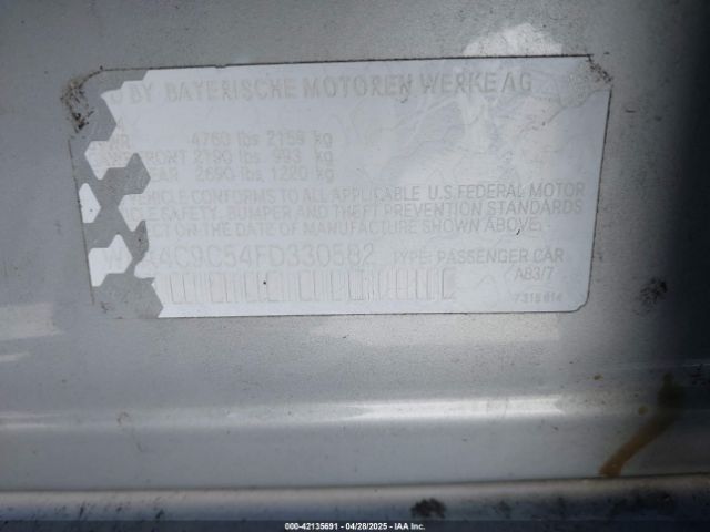 WBA4C9C54FD330582 BMW 428 Gran Coupe Xdrive