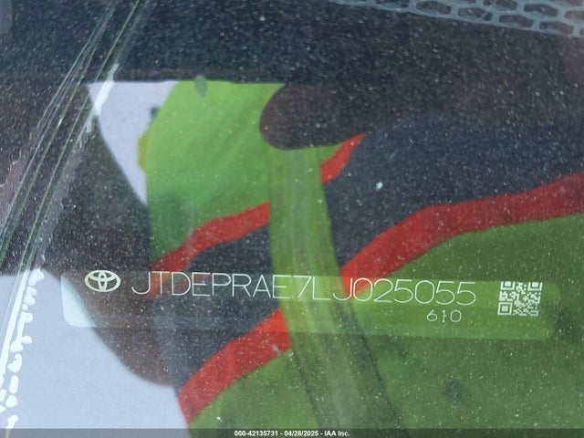 JTDEPRAE7LJ025055 Toyota COROLLA LE