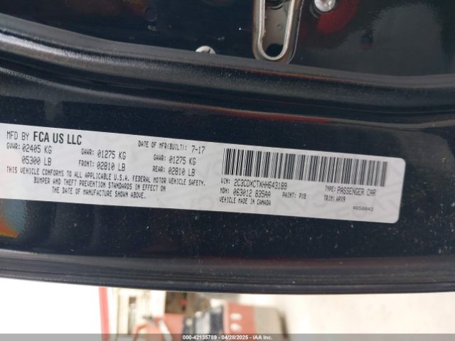 2C3CDXCTXHH643189 Dodge Charger R/t Rwd
