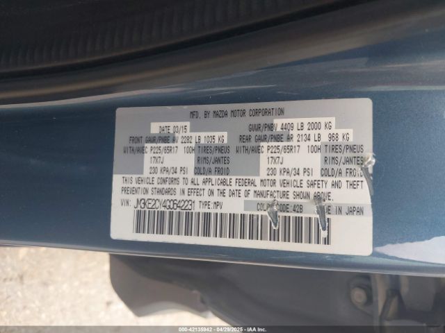 JM3KE2CY4G0642231 Mazda Cx-5 Touring