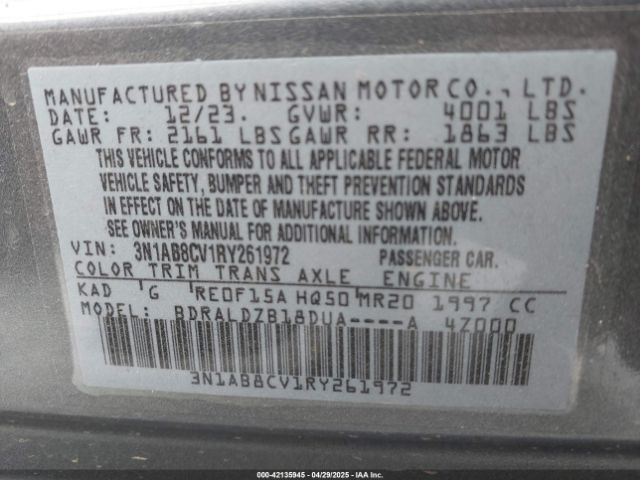2024 NISSAN SENTRA 3N1AB8CV1RY261972 Photo 8