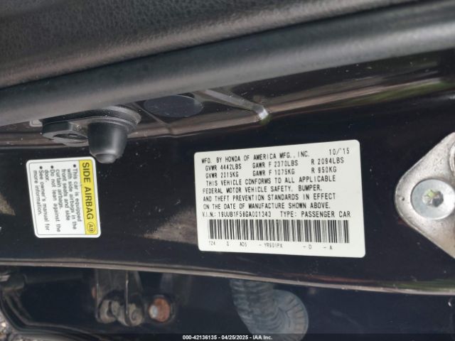 19UUB1F58GA001343 Acura TLX TECH