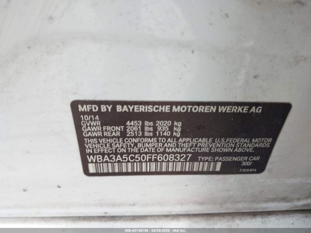 WBA3A5C50FF608327 BMW 328I