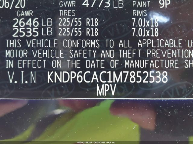 KNDP6CAC1M7852538 KIA SPORTAGE S