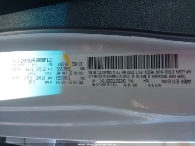 1C4BJWEG3EL256203 Jeep Wrangler Unlimited Sahara
