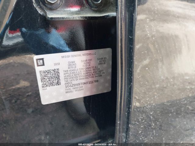 1G1ZD5ST0KF111799 Chevrolet MALIBU LT