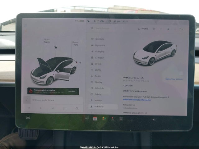 5YJ3E1EA2MF063761 Tesla Model 3 Standard Range Plus Rear-wheel Drive