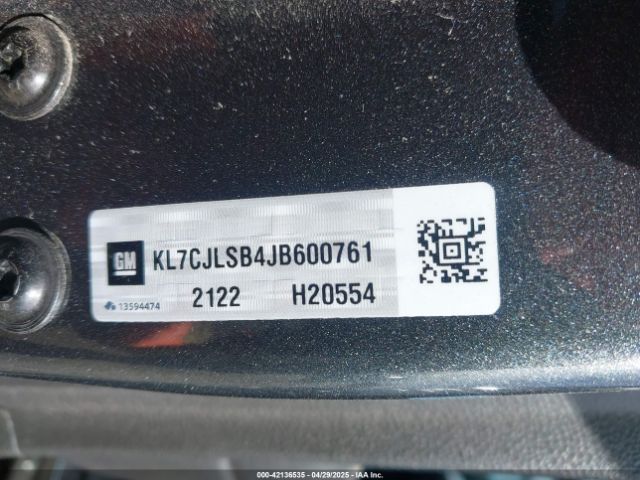 KL7CJLSB4JB600761 Chevrolet Trax Lt
