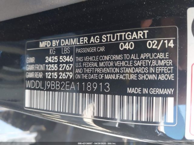 2014 MERCEDES-BENZ CLS 550 WDDLJ9BB2EA118913 Photo 8