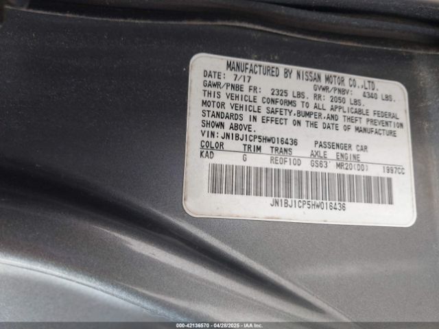 JN1BJ1CP5HW016436 Nissan ROGUE SPORT