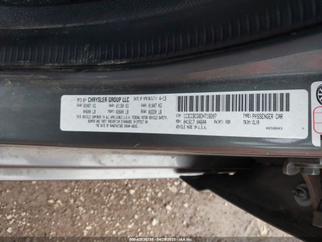 2013 CHRYSLER 200 1C3CCBCG8DN718207 Photo 8