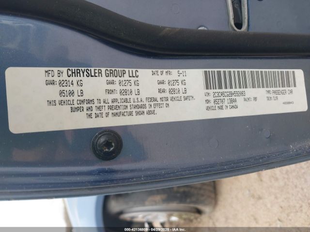 2011 CHRYSLER 300 2C3CA5CG2BH592083 Photo 8