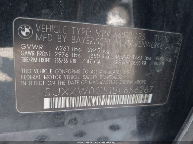 2011 BMW X5 5UXZW0C51BL656267 Photo 8