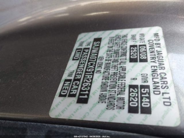 2009 JAGUAR XF SAJWA07CX91R26311 Photo 8