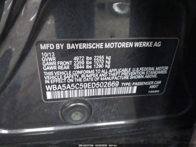 WBA5A5C59ED502669 BMW 528I