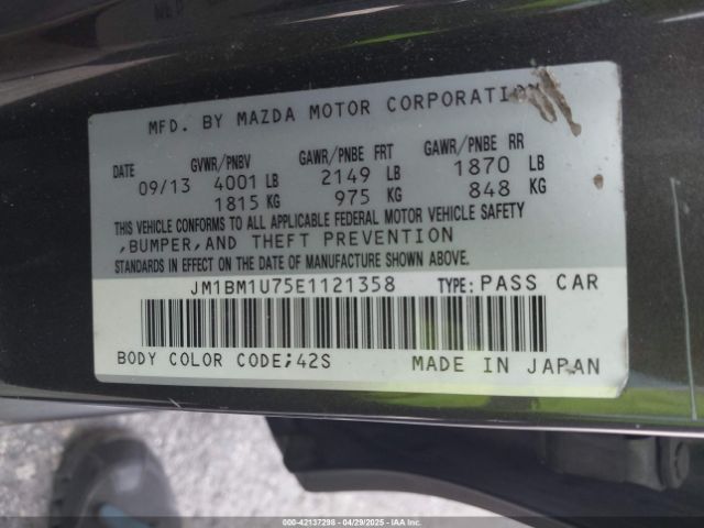 JM1BM1U75E1121358 Mazda Mazda3 I Sport